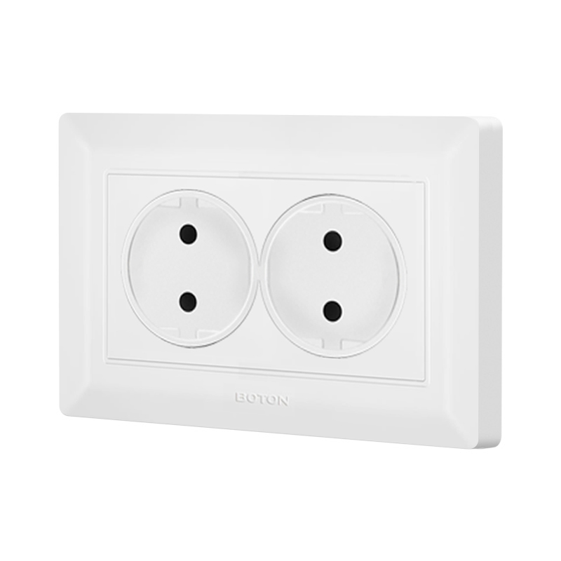 Apartemen Double Schuko Socket tanpa Grounding